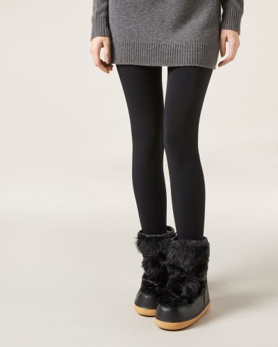 Cozy Fleece-Lined Tights · 300D