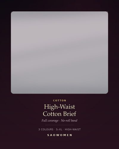 High-Waist Cotton Brief