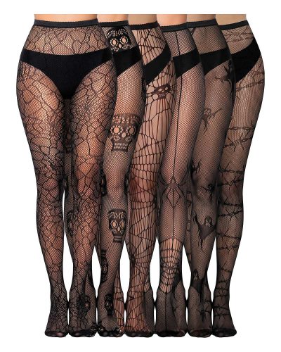 Floral Lace Patterned Tights